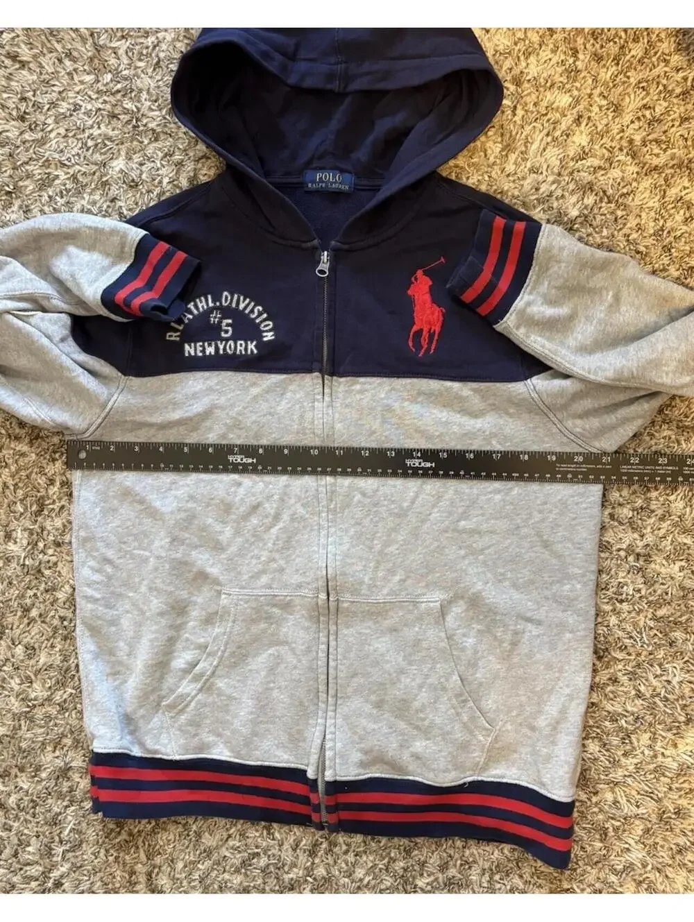 Polo Ralph Lauren Big Pony Athletic Division #5 Champs Boys Hoodie Jacket Boys